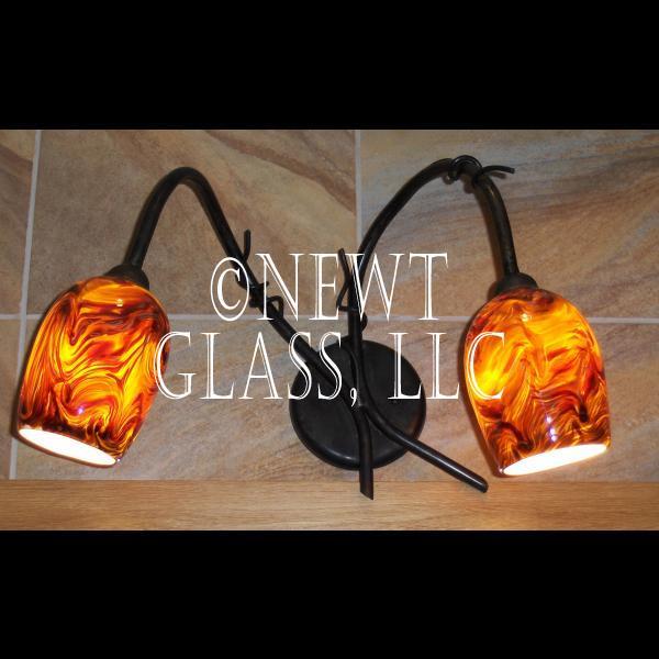 Amber Swirled Sconce
 