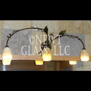 Rustic Fixture with Leaves
 