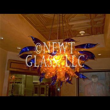 Glass chandelier- Mastro's Restaurant