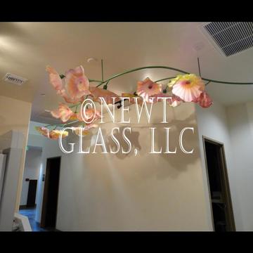 Glass flowers for Dentist Office