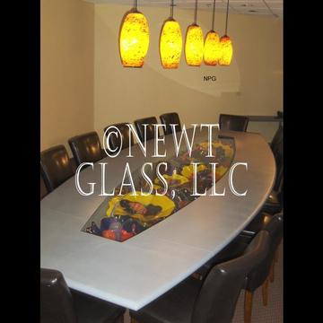 Conference Table and Pendant lights