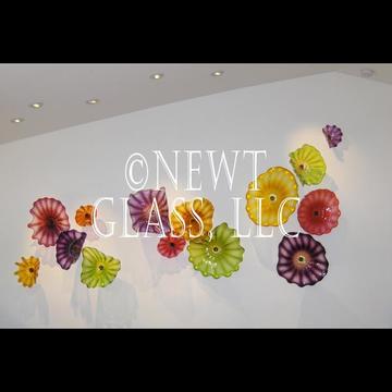 Arizona Spring art glass plates
