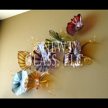 Desert Colors glass wall plates