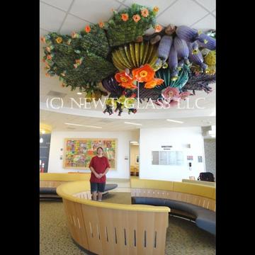 Glass Cactus Garden for Childrens Hospital El Paso, Texas