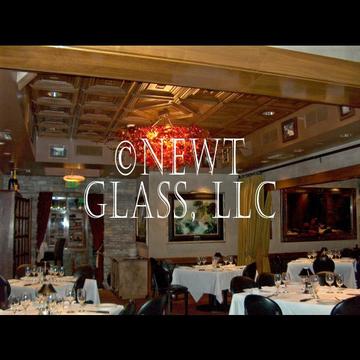 Mastro's Scottsdale blown glass chandelier