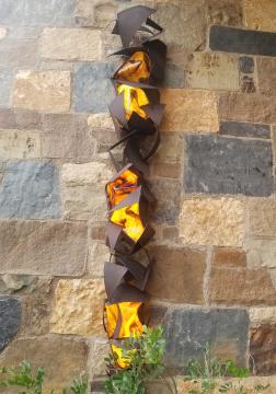 Metal + Blown Glass Sconces