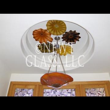 Foyer chandelier and accents