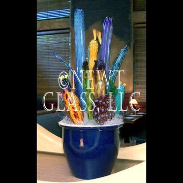 Lighted cactus display