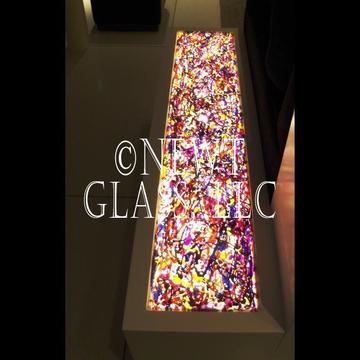 Glass panels for light boxes