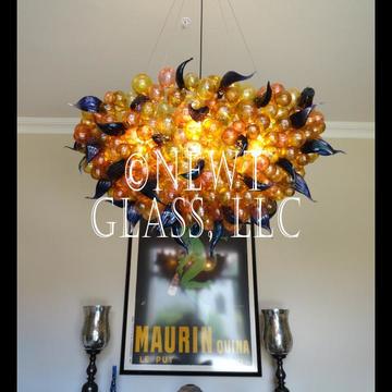 Blown Glass Chandelier