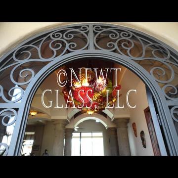 Art glass chandelier